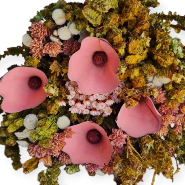 Buquê Romântico De Flores Rosas Secas Mix Para Arranjos Rosa - Image 5