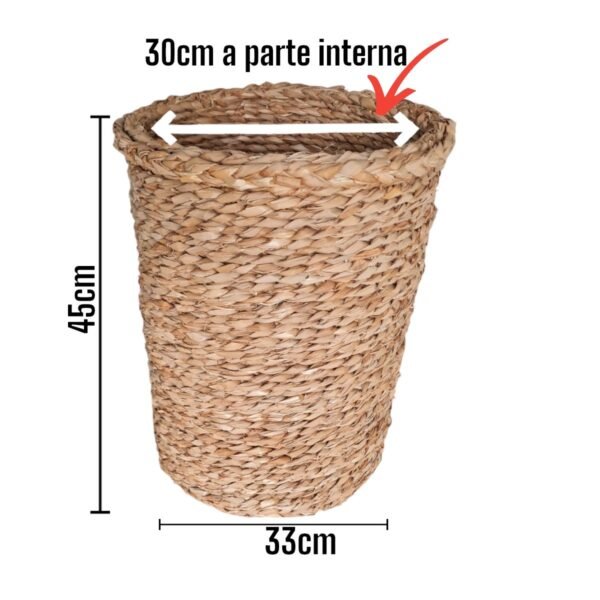 Cachepot Para Plantas Grande De Palha 45 x 33cm - Image 2
