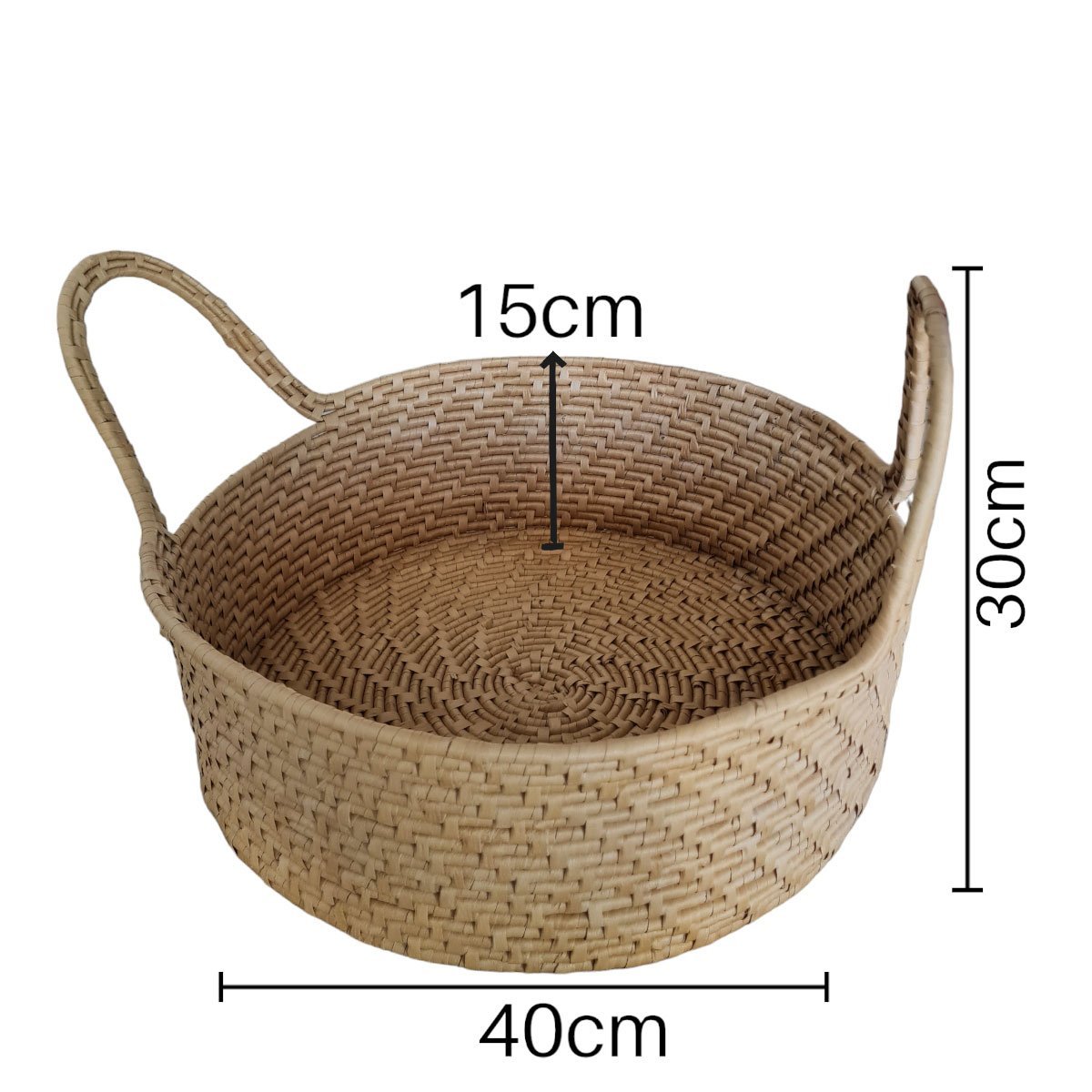 Bandeja Redonda Alças Longas Fruteira 15 x 40cm - Image 4