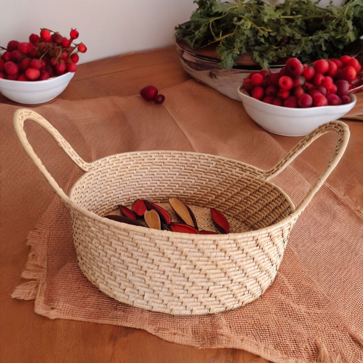 Bandeja Redonda Alças Longas Fruteira 15 x 40cm - Image 6