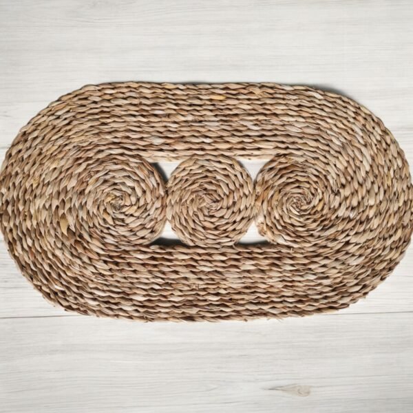 Tapete Capacho de Palha de Taboa Oval 40 x 70cm - Image 10