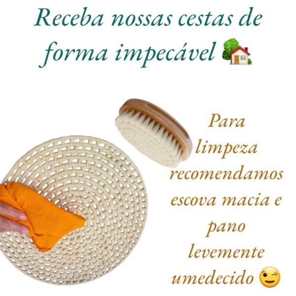 Decoração De Parede Cestas Palha Amarelo 12 peças - Image 3