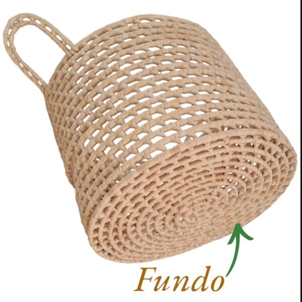 Cesto Organizador de Carnaúba Com Alças  23 x 31cm - Image 4