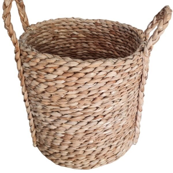 Cesto Organizador de Palha de Taboa com alça 30 x 30cm - Image 2
