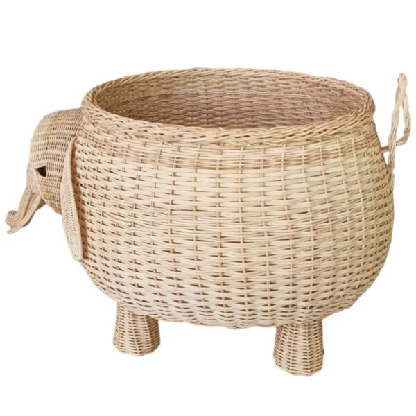 Cesto Elefante De Cipó Decoração Para Casa Modelo Exclusivo M - Image 3