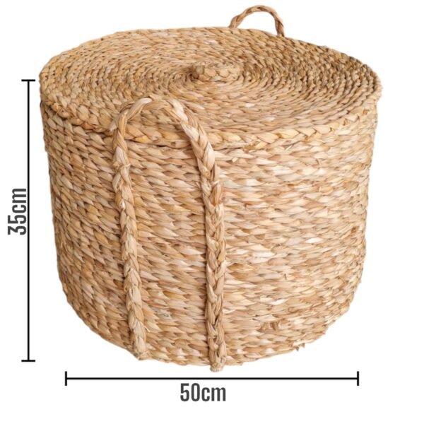 Cesto Organizador Com Tampa Para Roupa Tamanho Grande 35 x 50cm - Image 2