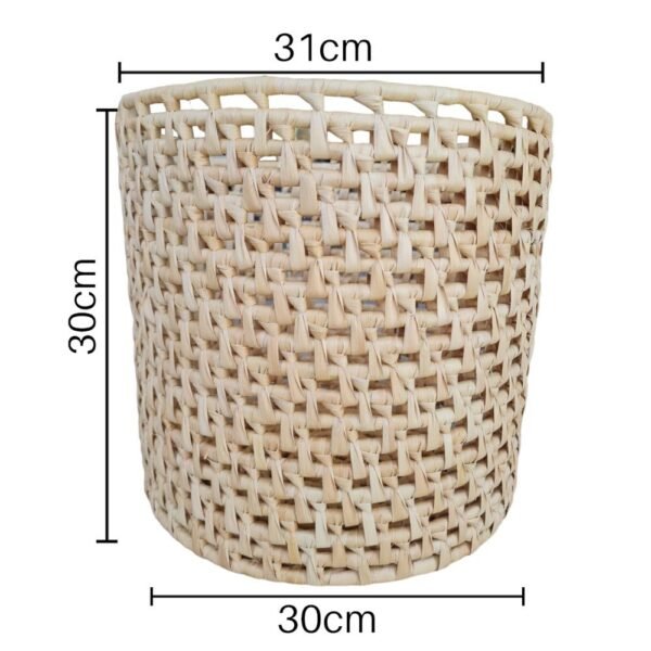 Cesto Organizador de Palha Carnaúba Decoração 30 x 30cm - Image 2