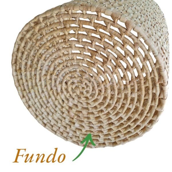 Cesto Organizador de Palha Carnaúba Decoração 30 x 30cm - Image 5