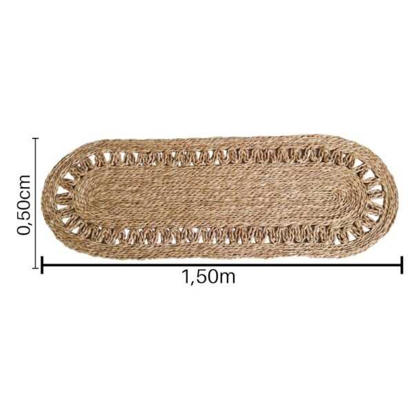 Passadeira de Palha de Taboa 150 x 50cm Oval - Image 2