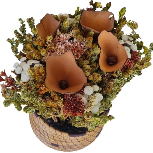 Vaso Decorativo com Arranjo Floral Desidratado - Image 3