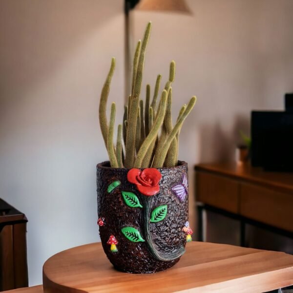 Vaso Cachepot de Barro Feito à Mão Rosa 28 x 30cm - Image 7