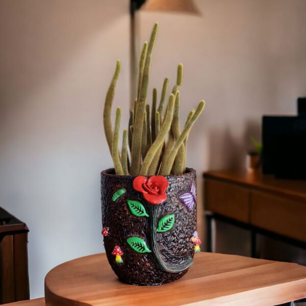 Vaso Cachepot de Barro Feito à Mão Rosa 28 x 30cm