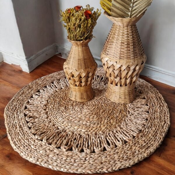 Vasos De Bambu Potiches Arranjos Plantas Secas Boho Kit 2 Un - Image 4