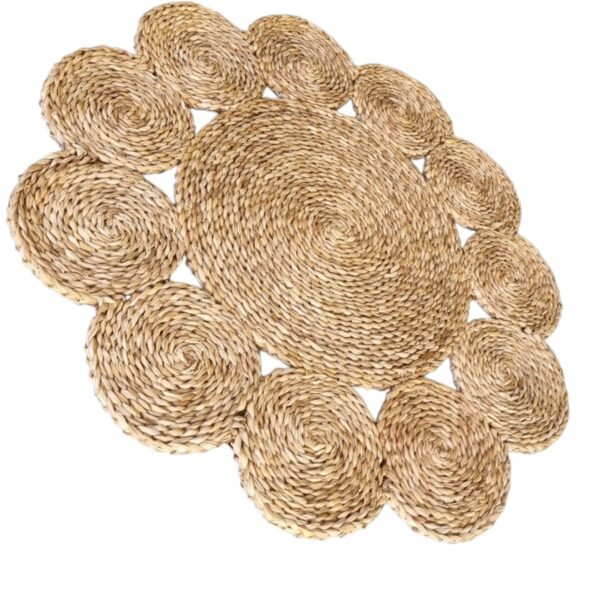 Tapete De Palha Modelo Flor De Taboa Feito A Mão Decoração - Image 8