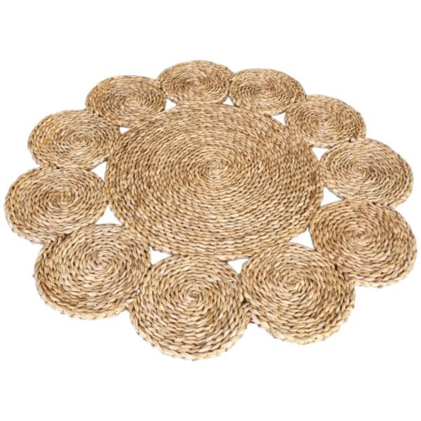 Tapete De Palha Modelo Flor De Taboa Feito A Mão Decoração - Image 9