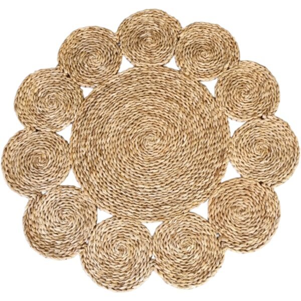 Tapete De Palha Modelo Flor De Taboa Feito A Mão Decoração - Image 5